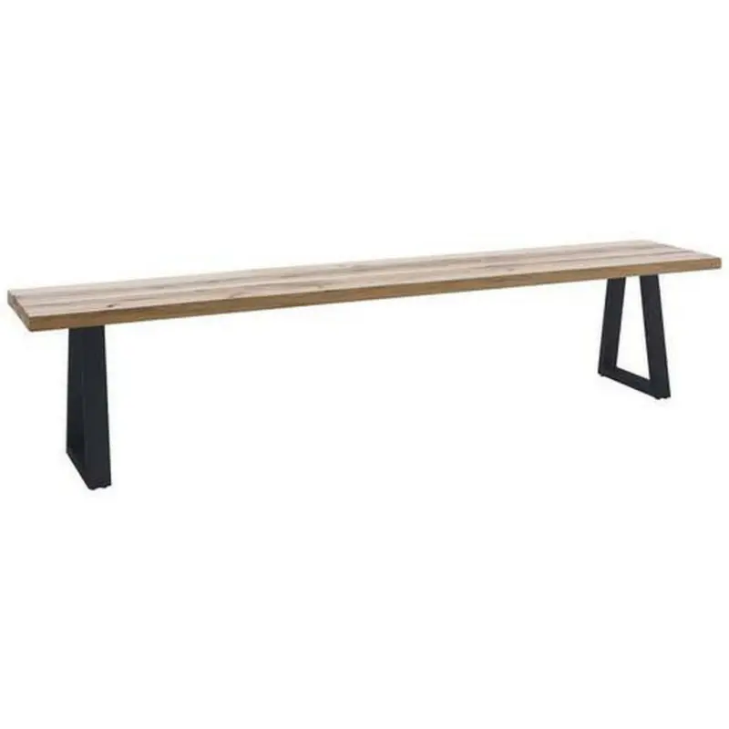 Sitzbank 220/45/40 cm in Anthrazit, Wildeiche