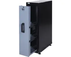 Einbauschrank Küpper Hammerschlag-Silber 1 Auszug