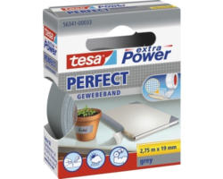 Gewebeband Tesa extra Power Perfect grau 19 mm x 2,75 m