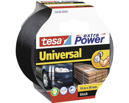 Universal Folienband Tesa extra Power Universal schwarz 50 mm x 10 m