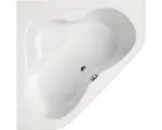 Hornbach Eckbadewanne Ottofond Luxor 850001 140x140 cm weiß