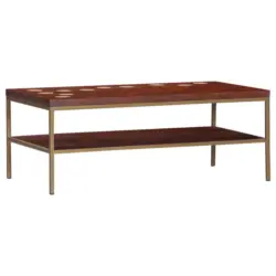 Couchtisch in Holz, Metall 120/60/45 cm