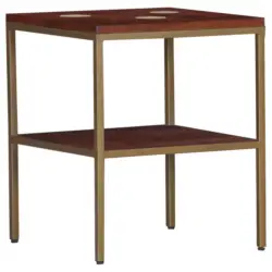 Beistelltisch in Holz, Metall 50/50/60 cm