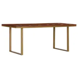 Esstisch in Holz, Metall 180/90/76 cm