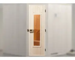 Sauna Türelement Weka gedämmt mit Isolierglas 174x51x67 cm