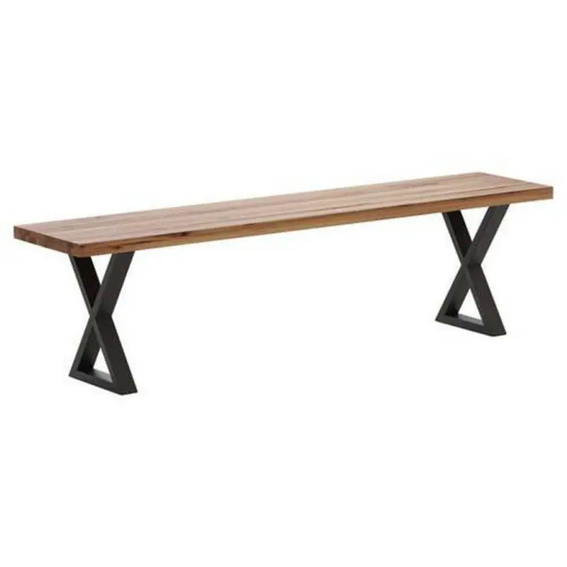 Sitzbank 220/45/40 cm in Anthrazit, Eichefarben