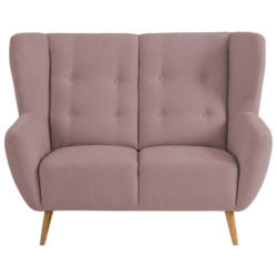 Zweisitzer-Sofa in Mikrovelours Rosa