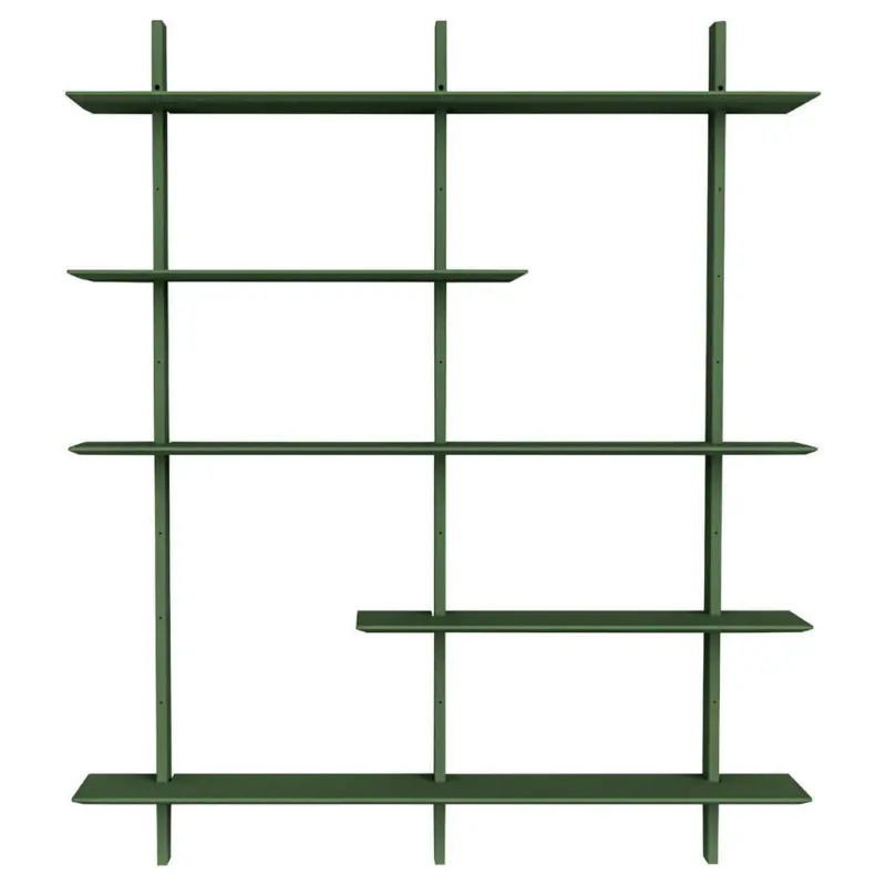 Regal 162/190/25 cm Dunkelgr&uuml;n