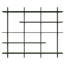 Regal 224/190/25 cm Dunkelgrün