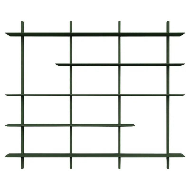 Regal 224/190/25 cm Dunkelgrün