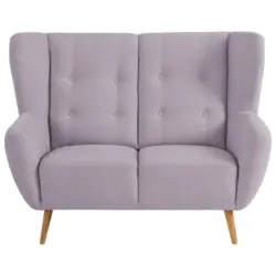 Zweisitzer-Sofa in Flachgewebe Lila