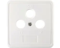 SAT / Satellit Antennen-Abdeckung Rahmendeckel 3-fach weiß