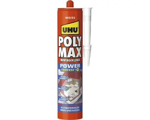 UHU POLY MAX Montagekleber Power weiß 425 g