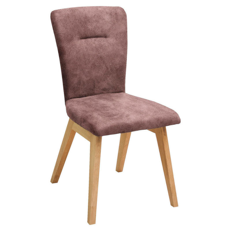 Stuhl in Holz, Textil Altrosa