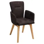 XXXLutz Lauterach - Ihr M&ouml;belhaus bei Bregenz Armlehnstuhl in Holz, Textil Dunkelbraun