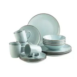 Kombiservice Metallic Rim 16-teilig