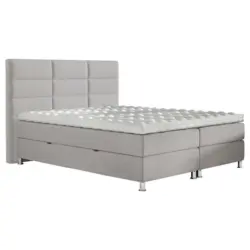 Boxbett 180/200 cm in Grau