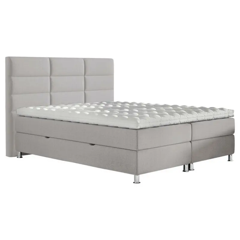 Boxbett 180/200 cm in Grau