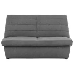 Zweisitzer-Sofa in Webstoff Graubraun