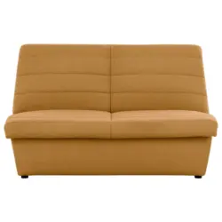 Zweisitzer-Sofa in Webstoff Gelb