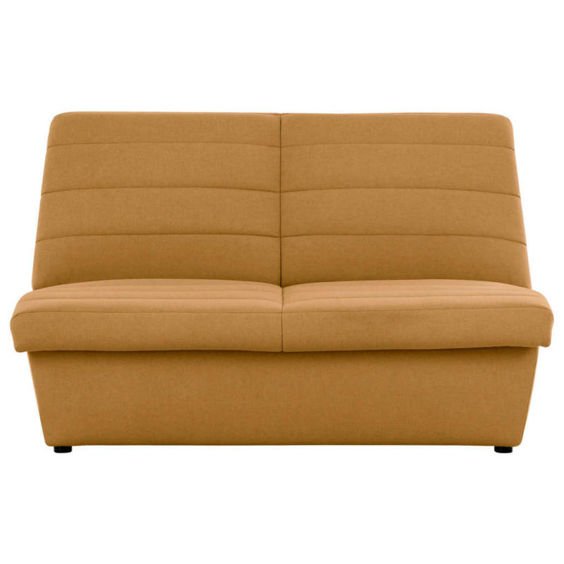Zweisitzer-Sofa in Webstoff Gelb