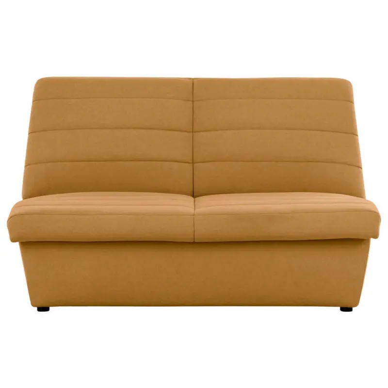 Zweisitzer-Sofa in Webstoff Gelb