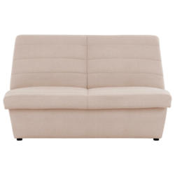 Zweisitzer-Sofa in Webstoff Creme