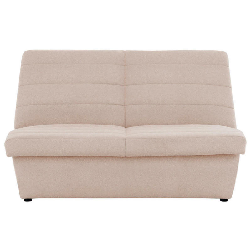 Zweisitzer-Sofa in Webstoff Creme