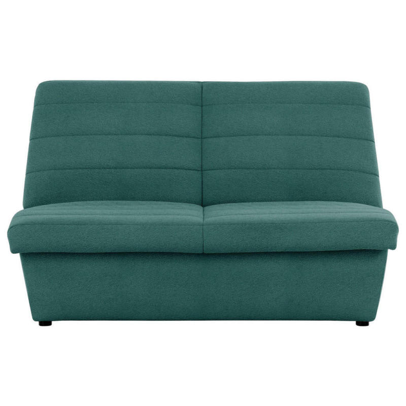 Zweisitzer-Sofa in Webstoff Petrol