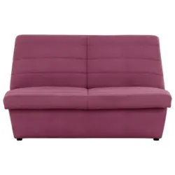 Zweisitzer-Sofa in Webstoff Rosa