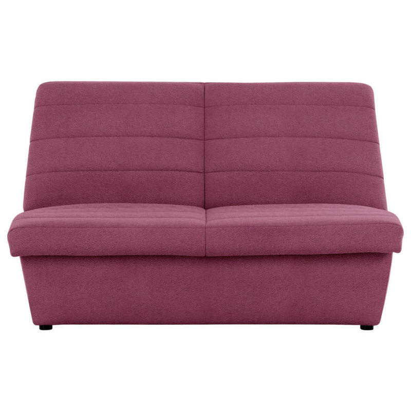 Zweisitzer-Sofa in Webstoff Rosa