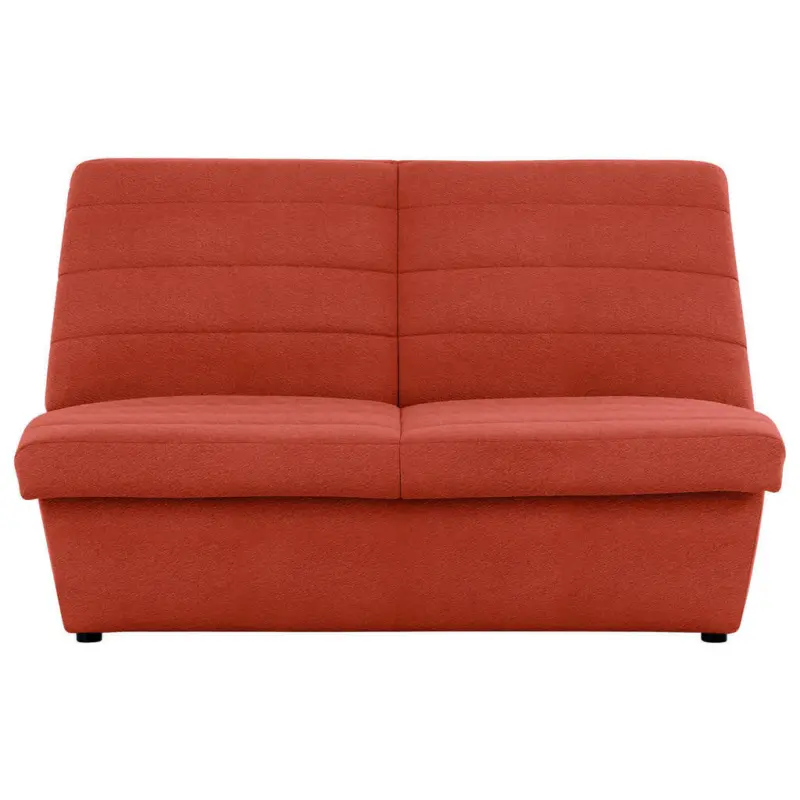 Zweisitzer-Sofa in Webstoff Orange