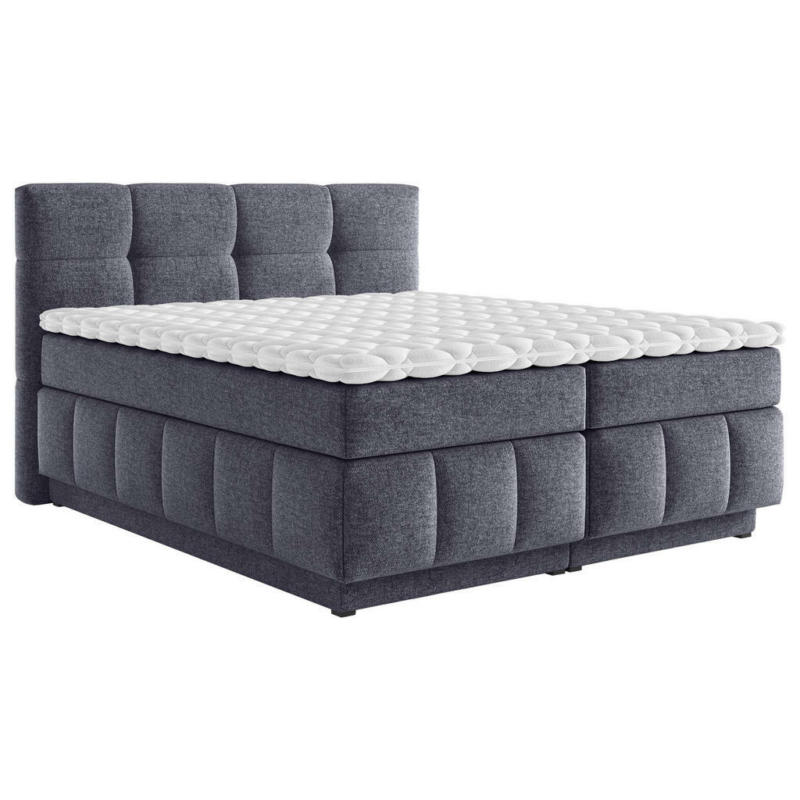 Boxspringbett 160/200 cm in Dunkelblau