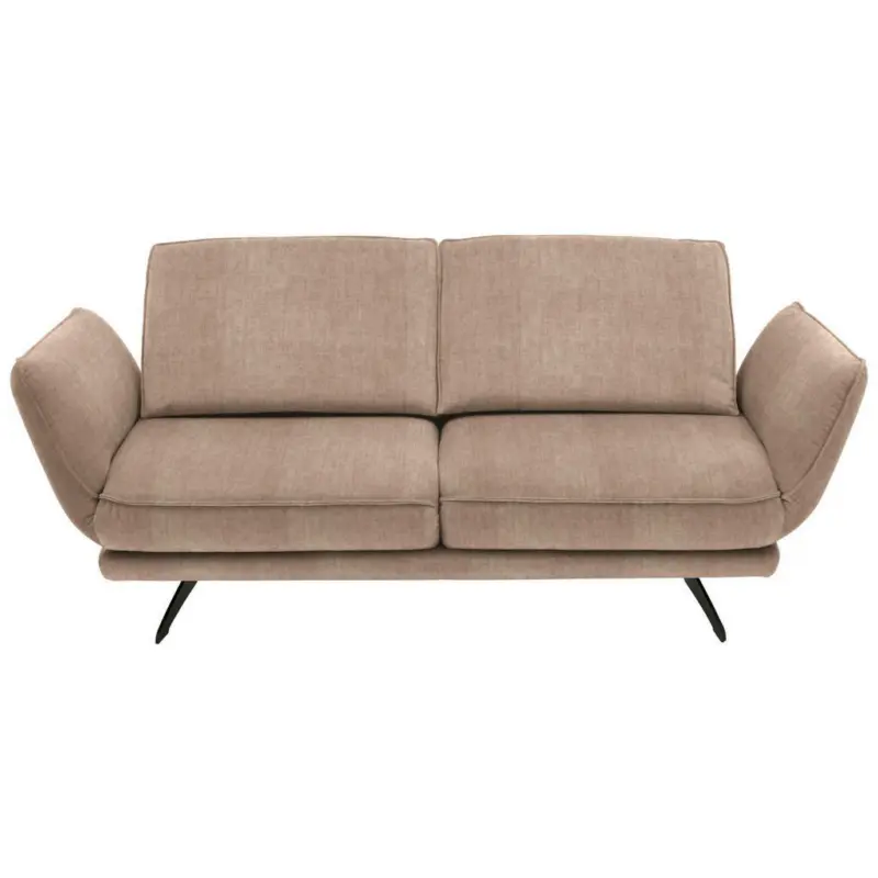 2,5-Sitzer in Velours Hellbraun