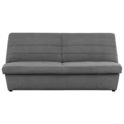 Zweisitzer-Sofa in Webstoff Graubraun