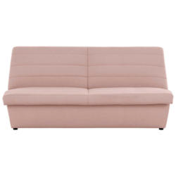 Zweisitzer-Sofa in Webstoff Rosa