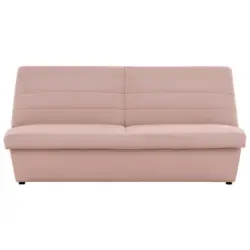Zweisitzer-Sofa in Webstoff Rosa