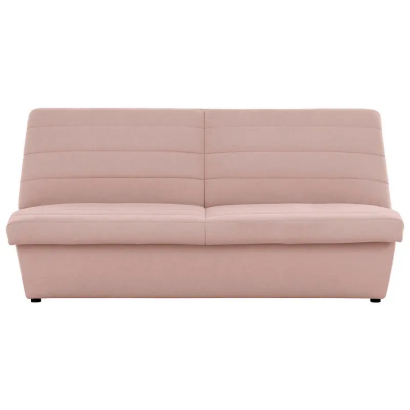 Zweisitzer-Sofa in Webstoff Rosa