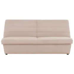 Zweisitzer-Sofa in Webstoff Creme