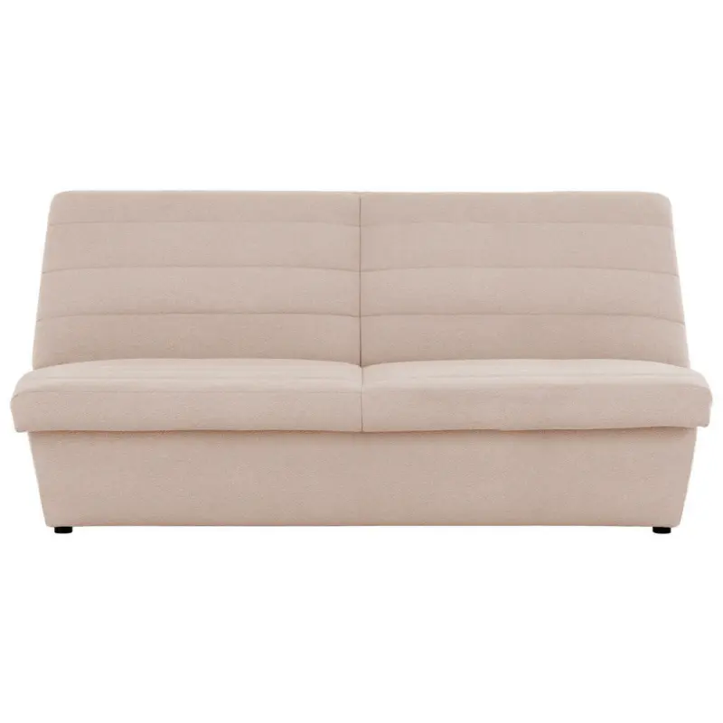 Zweisitzer-Sofa in Webstoff Creme