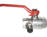 Hornbach Kugelhahn 3/4" mit Entleerung mattchrom