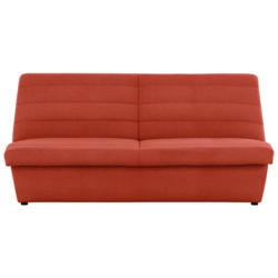 Zweisitzer-Sofa in Webstoff Orange