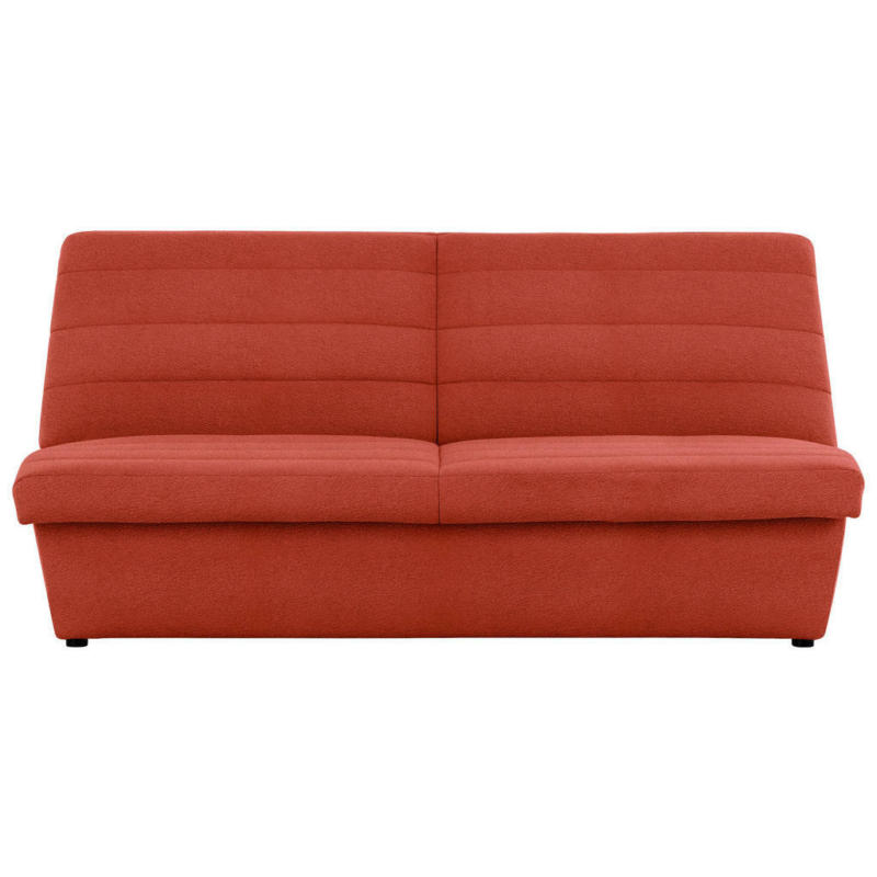 Zweisitzer-Sofa in Webstoff Orange