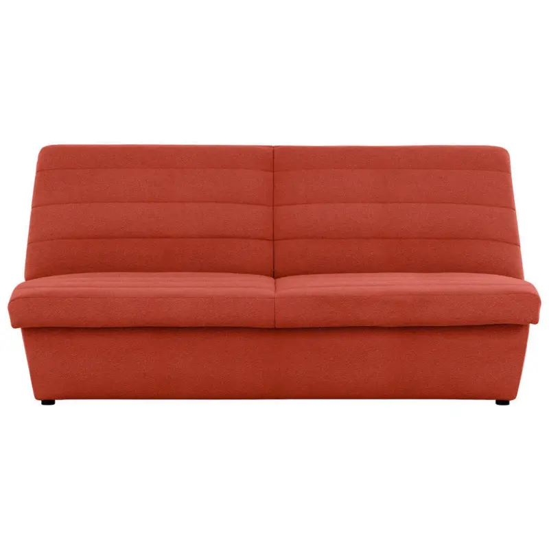Zweisitzer-Sofa in Webstoff Orange
