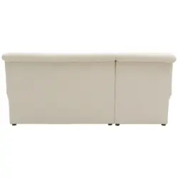 Ecksofa in Webstoff Ecru