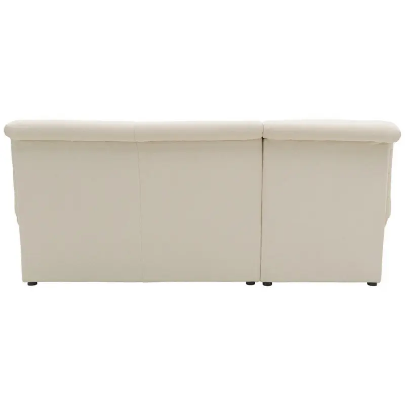 Ecksofa in Webstoff Ecru
