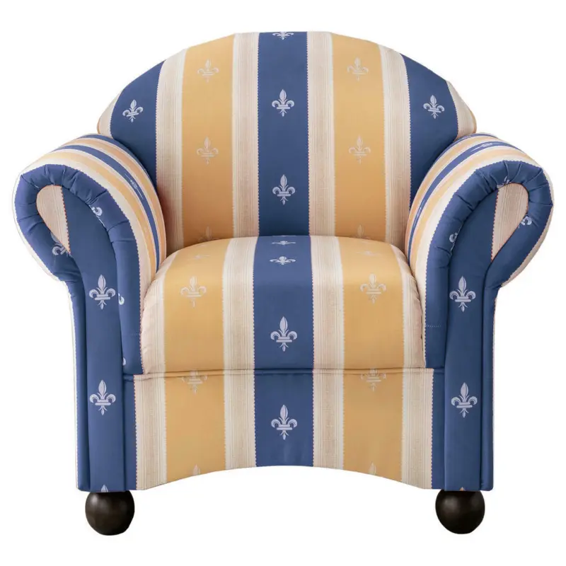 Sessel in Mikrofaser Blau