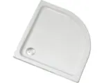 Hornbach Flache Viertelkreis-Duschwanne Ottofond Monza 90x90x6 cm weiß