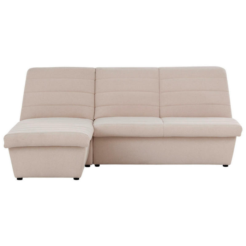 Ecksofa in Webstoff Creme