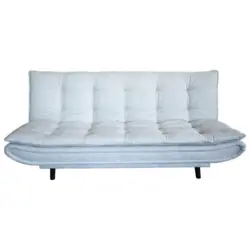 Schlafsofa in Mikrofaser, gesteppt Greige